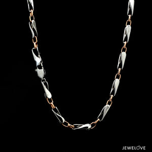 Men of Platinum | Pt + Rose Gold Chain for Men JL PT CH 1014   Jewelove.US
