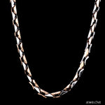 Load image into Gallery viewer, 3.5mm Heavy Platinum Rose Gold Chain for Men JL PT CH 1101-A
