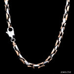 Load image into Gallery viewer, 3.5mm Heavy Platinum Rose Gold Chain for Men JL PT CH 1101-A
