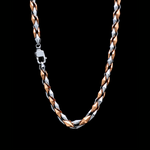 Load image into Gallery viewer, 5.5mm Heavy Platinum Rose Gold Chain for Men JL PT CH 1101
