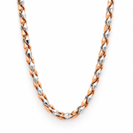 Load image into Gallery viewer, 5.5mm Heavy Platinum Rose Gold Chain for Men JL PT CH 1101
