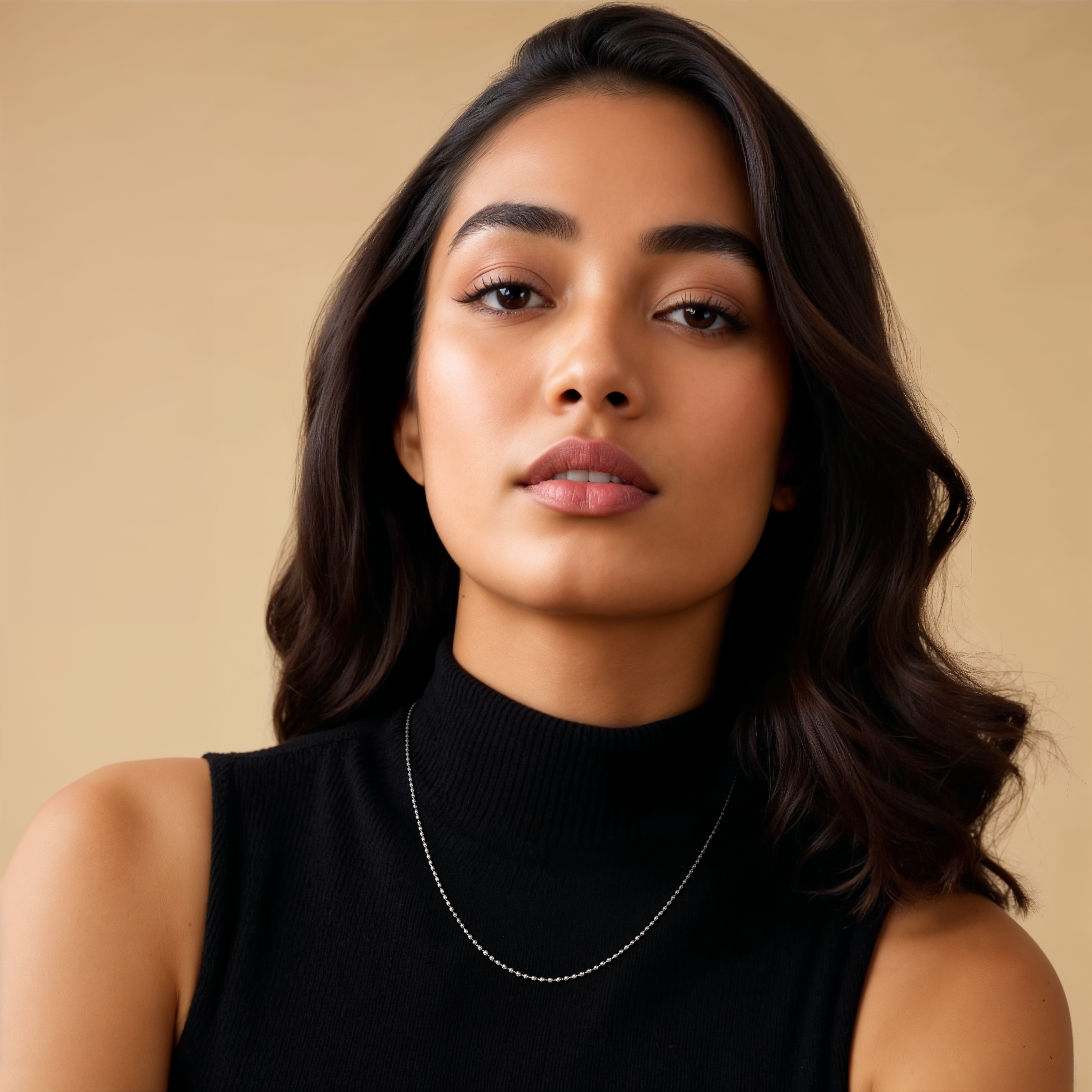 1mm Japanese Platinum Balls Chain for Women JL PT CH 1114