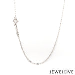 Load image into Gallery viewer, 1.25mm Thin Rectangular Links Platinum Chain JL PT CH 1115-A   Jewelove.US
