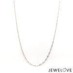 Load image into Gallery viewer, 1.25mm Thin Rectangular Links Platinum Chain JL PT CH 1115-A   Jewelove.US
