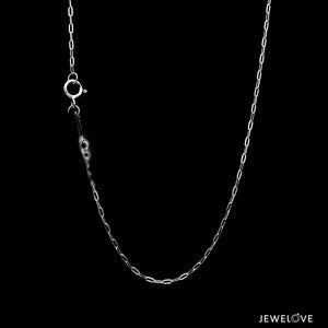 1.25mm Thin Rectangular Links Platinum Chain JL PT CH 1115-A   Jewelove.US