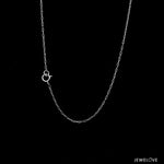 Load image into Gallery viewer, 1mm Japanese Thin Rectangular Links Platinum Chain JL PT CH 1115   Jewelove.US
