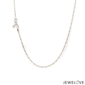 1mm Japanese Platinum Chain for Women JL PT CH 1116-B   Jewelove.US