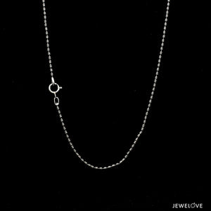 1.5mm Japanese Platinum Double Balls Chain JL PT CH 1117   Jewelove.US