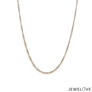 1.5mm Japanese Thin Platinum Chain for Women JL PT CH 1132-A   Jewelove.US