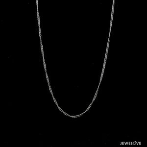 1.5mm Japanese Thin Platinum Chain for Women JL PT CH 1132-A   Jewelove.US