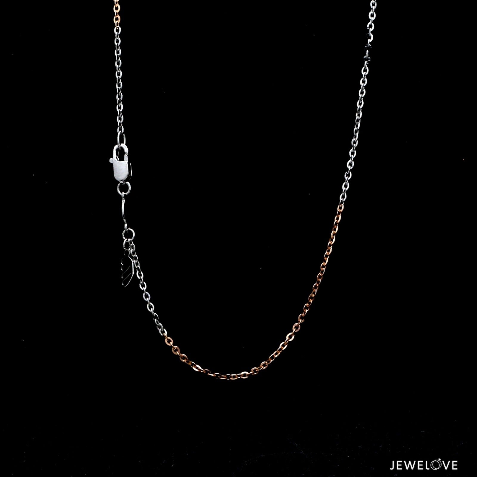 1.5mm Japanese Platinum Rose Gold Cable Chain for Women JL PT CH 1134R   Jewelove.US