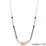 Load image into Gallery viewer, Platinum Rose Gold Diamond Mangalsutra Pendant Chain JL PT MS 116
