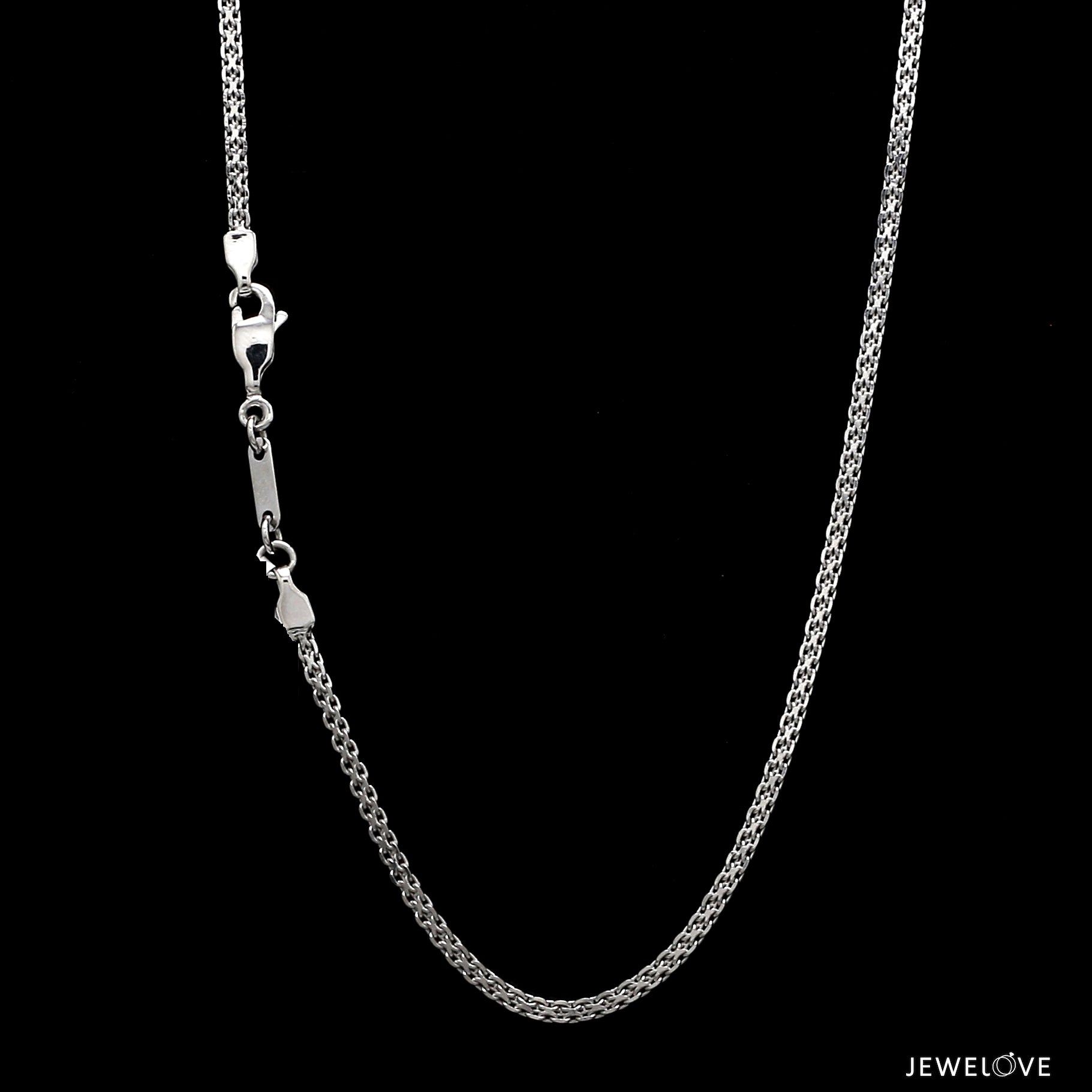 2mm Platinum Chain for Men JL PT CH 1202   Jewelove.US