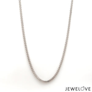 1.75mm Platinum Unisex Chain JL PT CH 1209-B   Jewelove.US