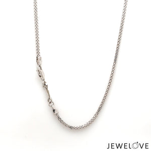 1.75mm Platinum Unisex Chain JL PT CH 1209-B   Jewelove.US