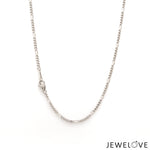 Load image into Gallery viewer, 2mm Japanese Platinum Figaro Chain for Men JL PT CH 1211-B   Jewelove.US
