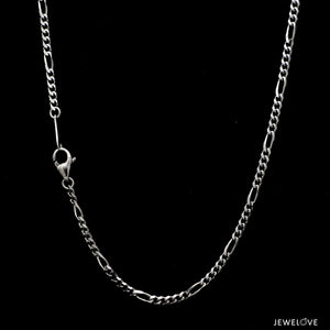 2mm Japanese Platinum Figaro Chain for Men JL PT CH 1211-B   Jewelove.US