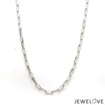 Load image into Gallery viewer, 3mm Japanese Milano Platinum Rectangular Links Chain for Men JL PT CH 1212   Jewelove.US
