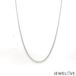 Load image into Gallery viewer, 1.25mm Japanese Platinum Rolo Chain for Women JL PT CH 1214-A

