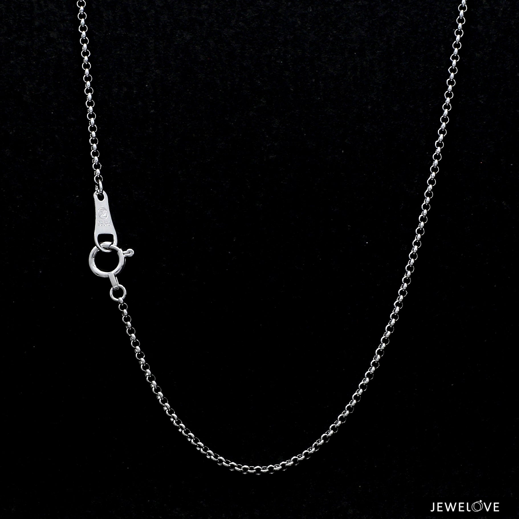 1.25mm Japanese Platinum Rolo Chain for Women JL PT CH 1214-A