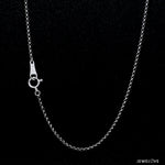 Load image into Gallery viewer, 1.25mm Japanese Platinum Rolo Chain for Women JL PT CH 1214-A
