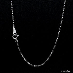 1.25mm Japanese Platinum Rolo Chain for Women JL PT CH 1214-A   Jewelove.US