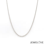 Load image into Gallery viewer, 1mm Platinum Rolo Japanese Chain for Women JL PT CH 1214-B   Jewelove.US
