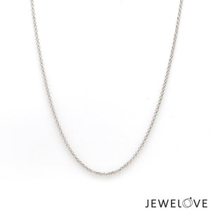 1mm Platinum Rolo Japanese Chain for Women JL PT CH 1214-B   Jewelove.US