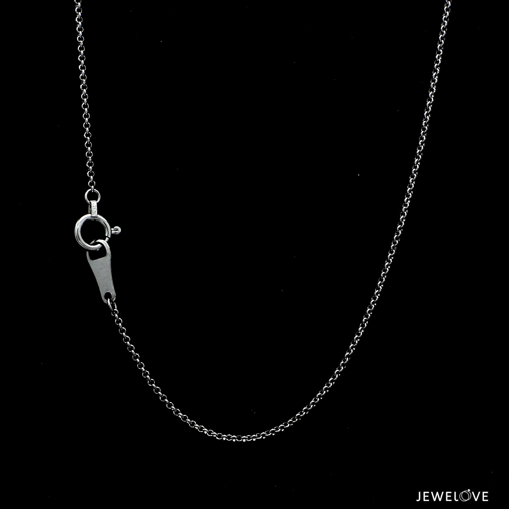 1mm Platinum Rolo Japanese Chain for Women JL PT CH 1214-B   Jewelove.US