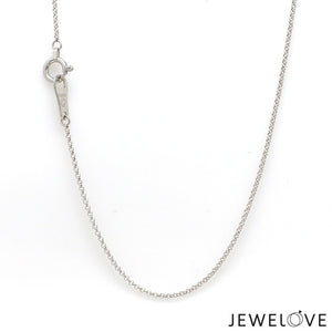 1mm Platinum Rolo Japanese Chain for Women JL PT CH 1214-B   Jewelove.US