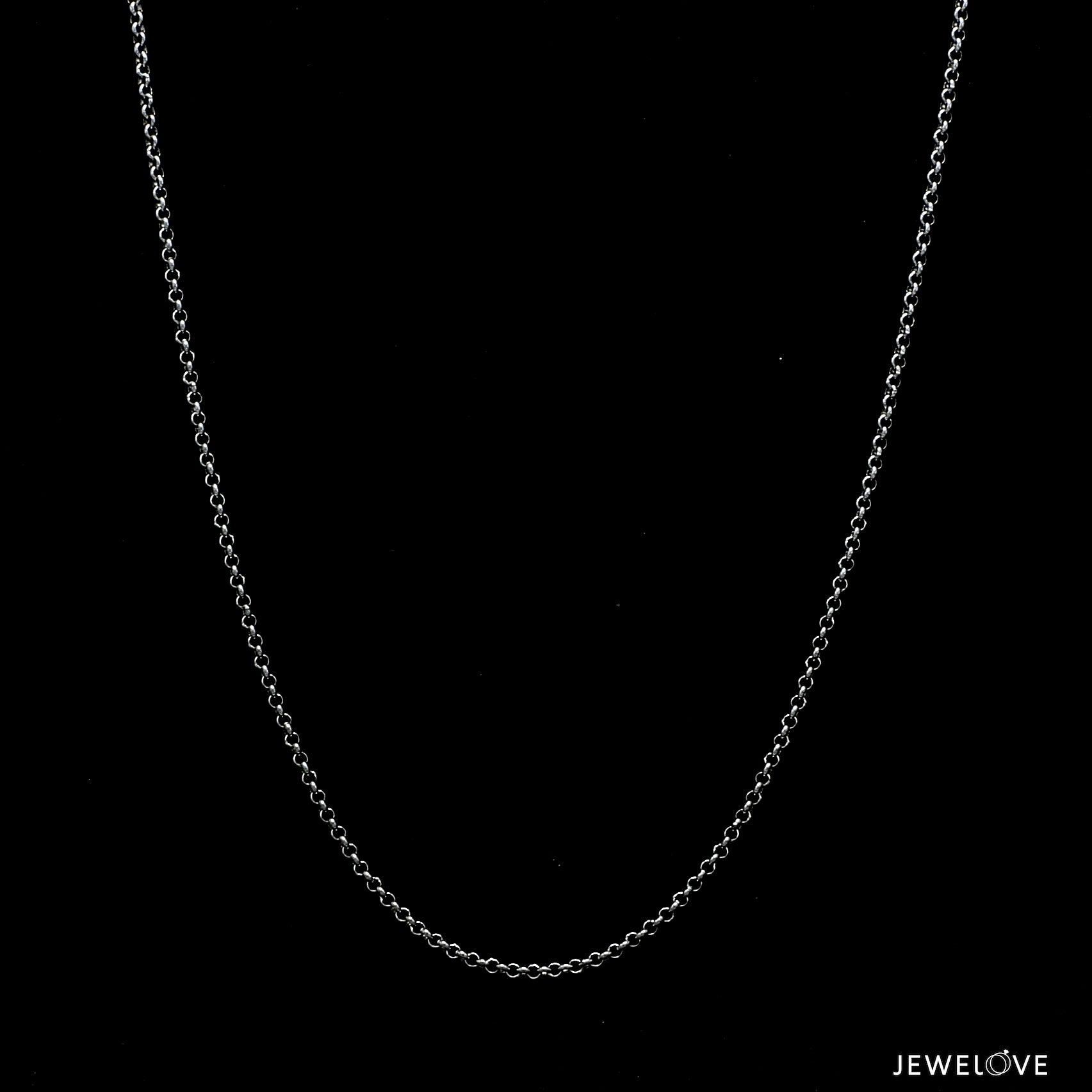 1mm Platinum Rolo Japanese Chain for Women JL PT CH 1214-B   Jewelove.US