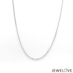 Load image into Gallery viewer, 0.75mm Platinum Cable Chain for Women JL PT CH 1215-A   Jewelove.US
