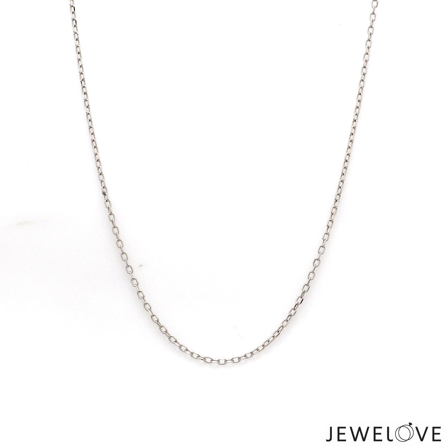 1mm Platinum Cable Japanese Chain for Women JL PT CH 1215   Jewelove.US