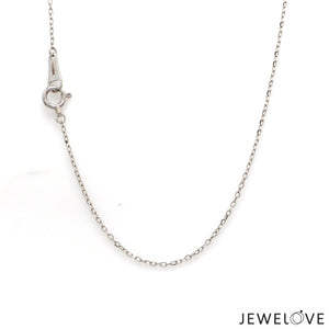 1mm Platinum Cable Japanese Chain for Women JL PT CH 1215   Jewelove.US