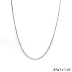 Load image into Gallery viewer, 1.2mm Japanese Platinum Cable Adjustable Chain for Women JL PT CH 1216   Jewelove.US
