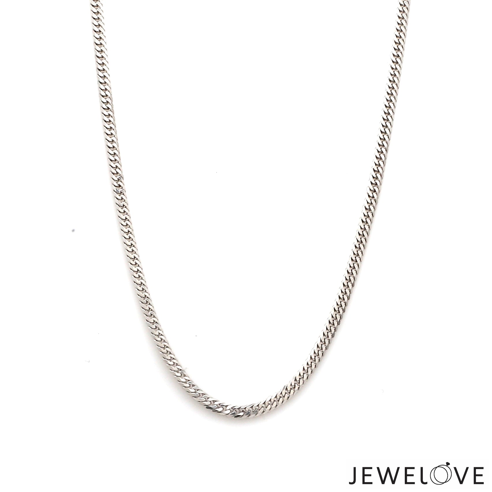 2.5mm Japanese Platinum Cuban Chain Uni-sex JL PT CH 1217