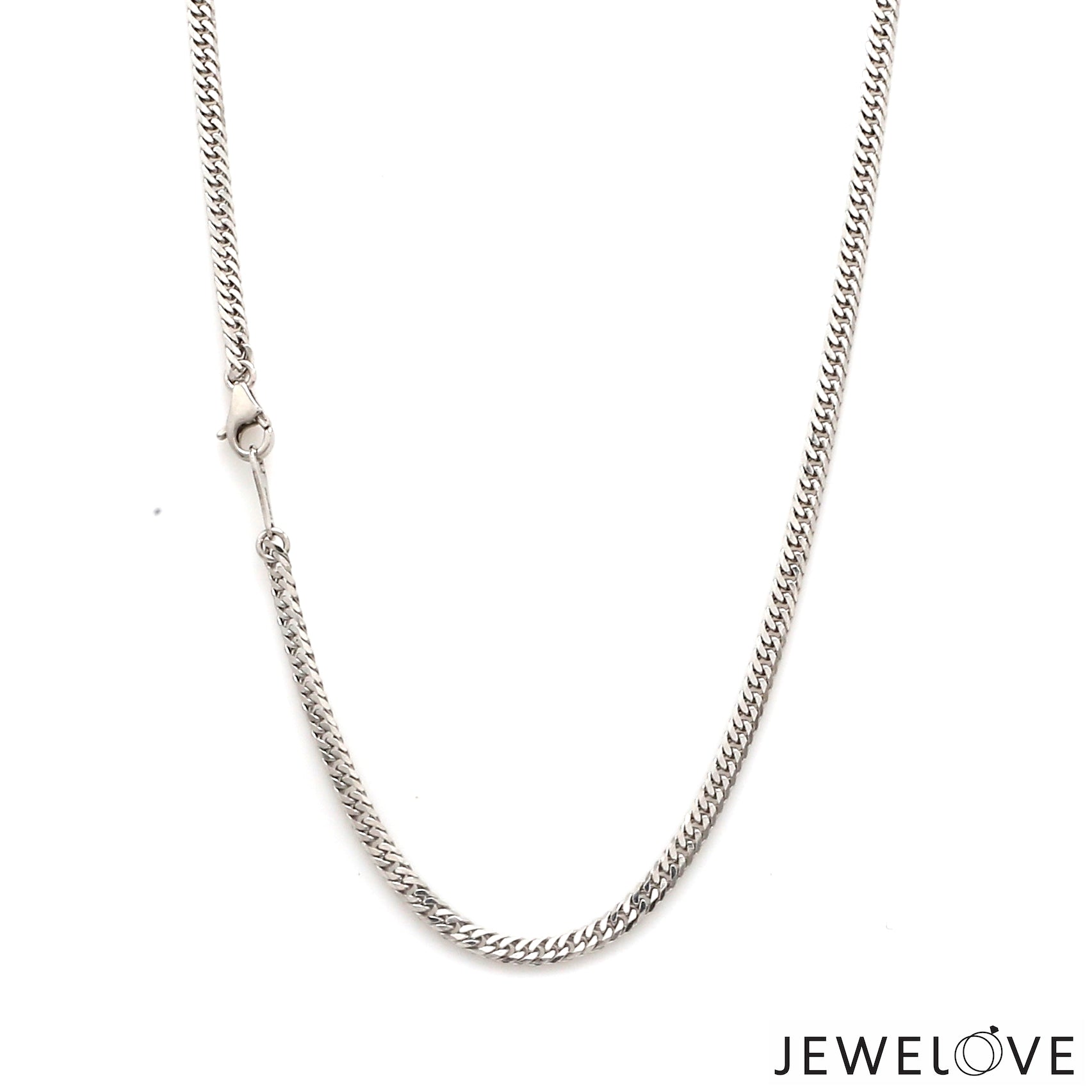 2.5mm Japanese Platinum Cuban Chain Uni-sex JL PT CH 1217