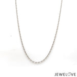 Load image into Gallery viewer, 1.8mm Platinum Japanese Cable Chain for Women JL PT CH 1218-A   Jewelove.US
