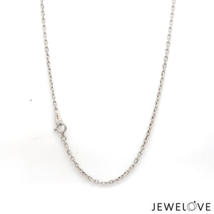 1.8mm Platinum Japanese Cable Chain for Women JL PT CH 1218-A   Jewelove.US