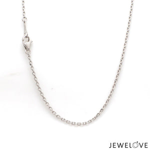 1.5mm Japanese Platinum Cable Chain for Women JL PT CH 1218   Jewelove.US