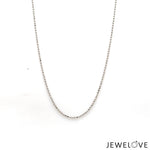 Load image into Gallery viewer, 1.25mm Japanese Platinum Balls Chain for Women JL PT CH 1219
