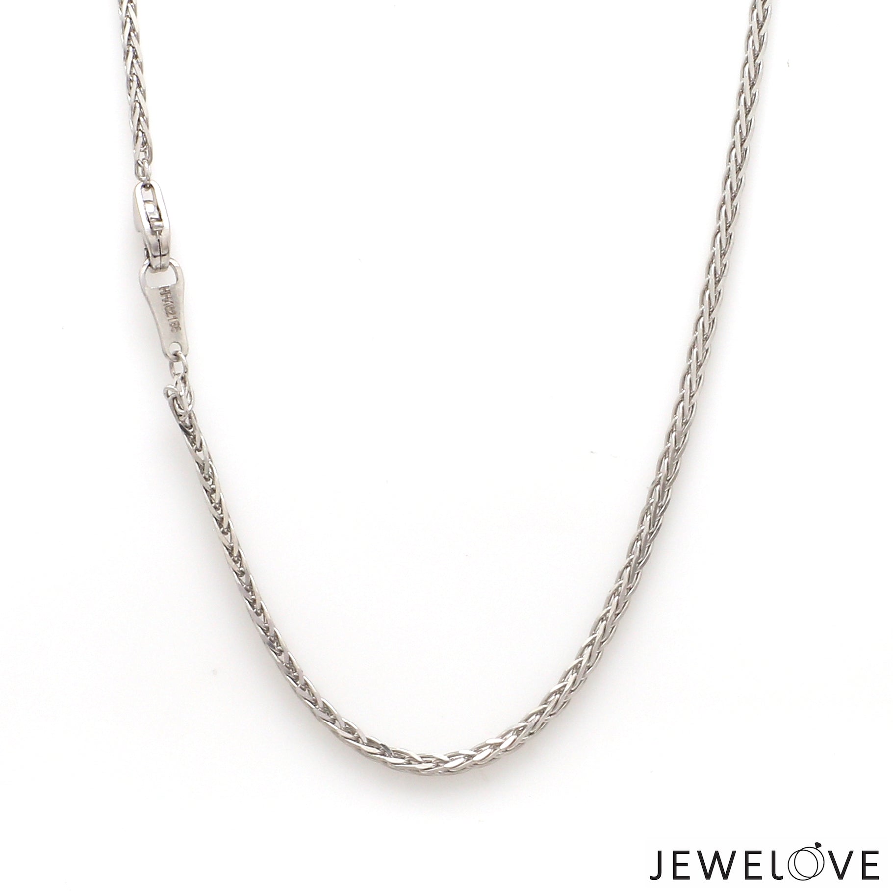 1.25mm Japanese Platinum Wheat Chain JL PT CH 1220-B   Jewelove.US