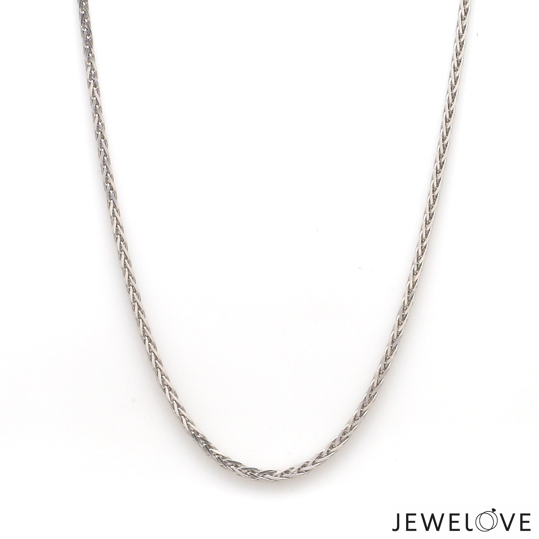 1.25mm Japanese Platinum Wheat Chain JL PT CH 1220-B   Jewelove.US