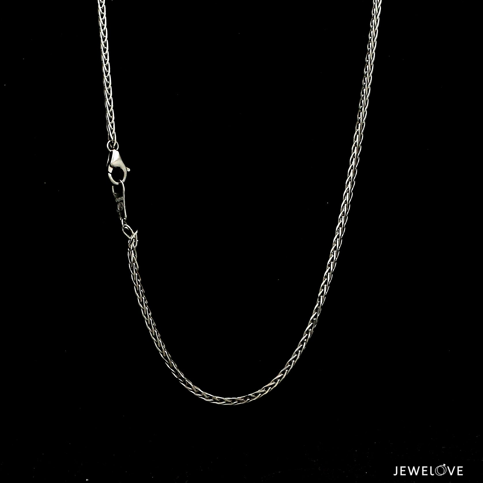 1.25mm Japanese Platinum Wheat Chain JL PT CH 1220-B   Jewelove.US