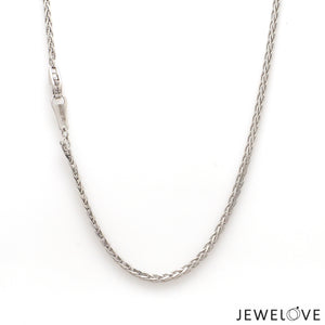 1.25mm Japanese Platinum Wheat Chain JL PT CH 1220-B   Jewelove.US