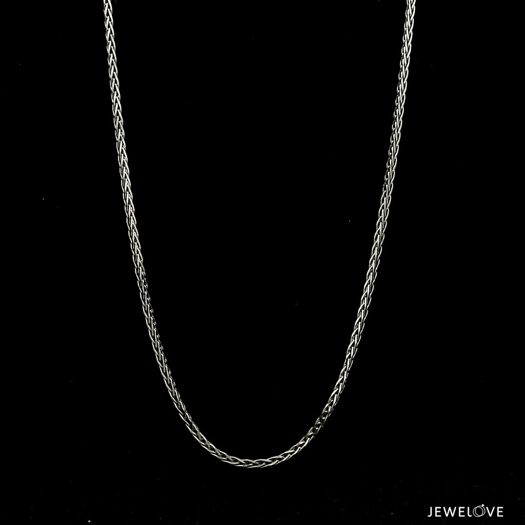 1.25mm Japanese Platinum Wheat Chain JL PT CH 1220-B   Jewelove.US