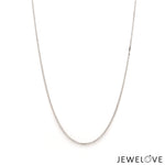 Load image into Gallery viewer, 0.8mm Japanese Platinum Wheat Chain for Women JL PT CH 1220-C   Jewelove.US
