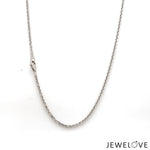 Load image into Gallery viewer, 1.5mm Japanese Platinum Wheat Chain for Unisex JL PT CH 1220   Jewelove.US
