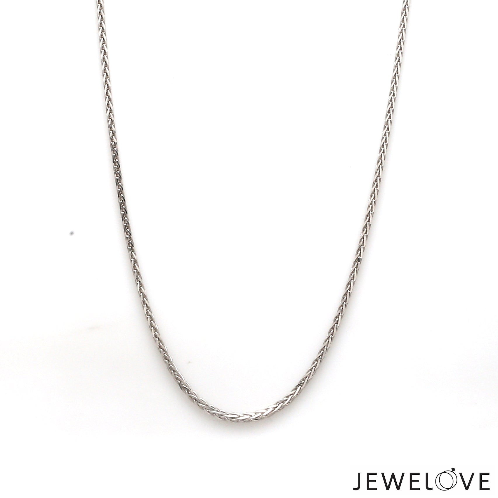 1.5mm Japanese Platinum Wheat Chain for Unisex JL PT CH 1220   Jewelove.US