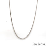 Load image into Gallery viewer, 1.5mm Japanese Platinum Wheat Chain for Unisex JL PT CH 1220   Jewelove.US
